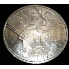 Pièce 10 euros 2010 Mayotte série des régions