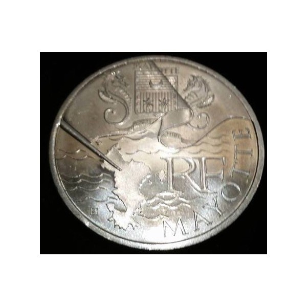 Pièce 10 euros 2010 Mayotte série des régions