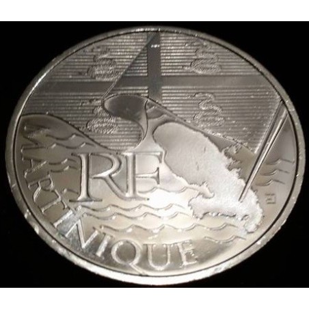 Pièce 10€ 2010 Martinique série des régions