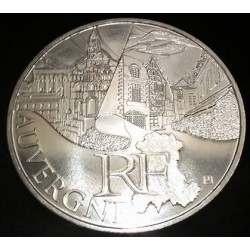 Pièce 10 euros 2011 Auvergne série des régions