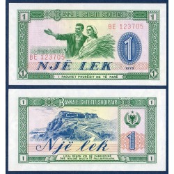 Albanie Pick N°40a, Billet de banque de 1 Lek 1976