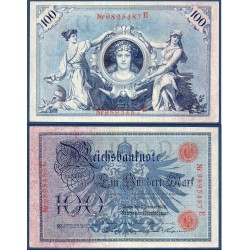 Allemagne Pick N°33a, Billet de banque de 100 Mark 1908