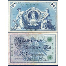 Allemagne Pick N°34, Billet de banque de 100 Mark 1908