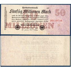 Allemagne Pick N°98b Billet de banque de 50 millions Mark 1923
