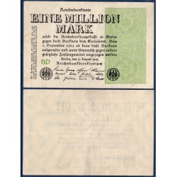 Allemagne Pick N°102b, Billet de banque de 1 million de Mark 1923