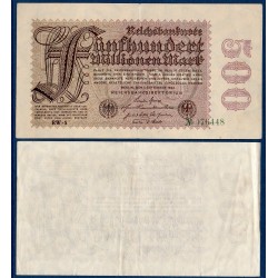 Allemagne Pick N°110d, Billet de banque de 500 millions de Mark 1923