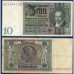 Allemagne Pick N°180a, Billet de banque de 10 Mark 1929