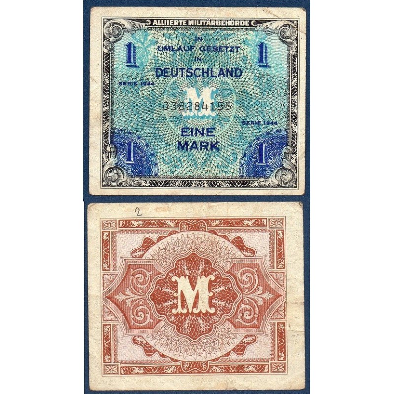 Allemagne Pick N°192a, Billet de banque de 1 Mark 1944