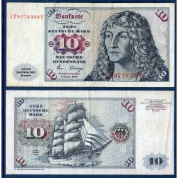 Allemagne RFA Pick N°31d, Billet de banque de 10  Mark 1980