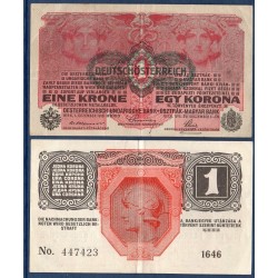 Autriche Pick N°49, Billet de banque de 1 Krone 1919