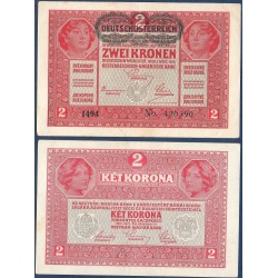 Autriche Pick N°50, Billet de banque de 2 Kronen 1919
