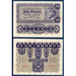 Autriche Pick N°75, Billet de banque de 10 Kronen 1922