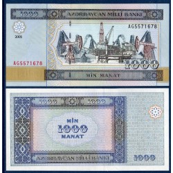 Azerbaïdjan Pick N°23, Billet de banque de 1000 Manat 1993