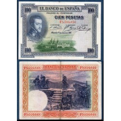 Espagne Pick N°69, Billet de banque de 100 pesetas 1925-1936