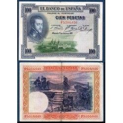 Espagne Pick N°69c, Billet de banque de 100 pesetas 1925-1936