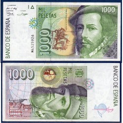 Espagne Pick N°163, Billet de banque de 1000 pesetas 1992