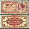 Hongrie Pick N°119b, Billet de banque de 10000 Pengo avec timbre 1945