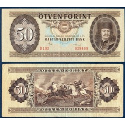 Hongrie Pick N°170, Billet de banque de 50 Forintz 1965-1989