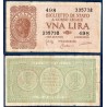 Italie Pick N°29b, TB Billet de banque de 1 Lire 1944