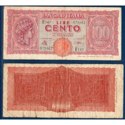 Italie Pick N°75a, Billet de banque de 100 Lire 1944