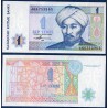 Kazakhstan P.7a, neuf Billet de 1 Tenge 1993 Al-Farabi