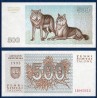 Lituanie P.46, Billet de 500 Talonas 1993 Loups
