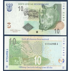 Afrique du sud Pick N°128b, Billet de banque de 10 rand 2010