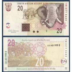 Afrique du sud Pick N°129b, Billet de banque de 20 rand 2009