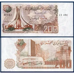 Algérie Pick N°135, TTB Billet de banque de 200 dinars 1983