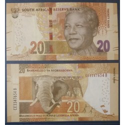 Afrique du sud Pick N°139, Billet de banque de 20 rand 2012-2015 Mandela