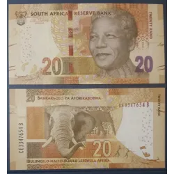 Afrique du sud Pick N°139a, Billet de banque de 20 rand 2014-2015 Mandela