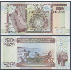 Burundi Pick N°36g, Billet de banque de 50 Francs 2007