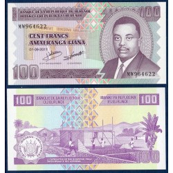 Burundi Pick N°44, Billet de banque de 100 Francs 2010-2011
