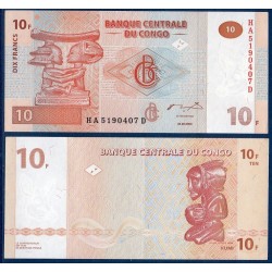 Congo Pick N°93a, Billet de banque de 10 Francs 2003