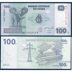 Congo Pick N°98A, Billet de banque de 100 Francs 2007
