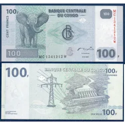 Congo Pick N°98A, Billet de banque de 100 Francs 2007