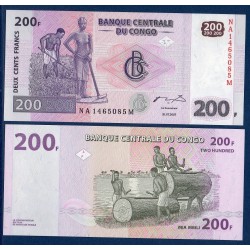 Congo Pick N°99, Billet de 200 Francs 2007