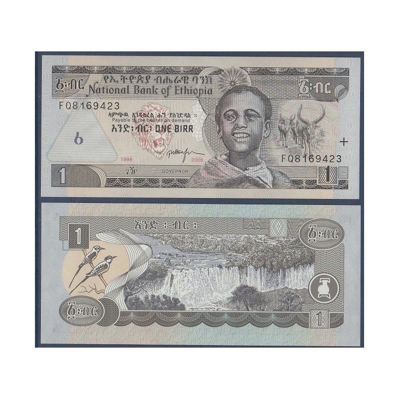 Ethiopie Pick N°46d, Billet de banque de 1 Birr 2006
