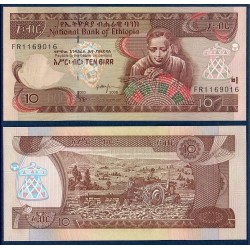Ethiopie Pick N°48, Billet de banque de 10 Birr 1997-2008