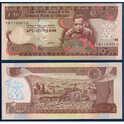 Ethiopie Pick N°48e, Billet de banque de 10 Birr 2008