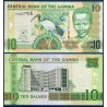 Gambie Pick N°26c, Billet de banque de 10 Dalasis 2013