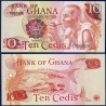 Ghana Pick N°16f, Billet de banque de 10 Cedis 1978