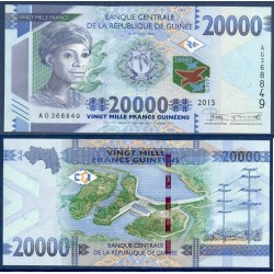 Guinée Pick N°50a, Billet de banque de 20000 Francs 2015