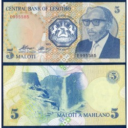 Lesotho Pick N°10a, Billet de banque de 5 Maloti 2010
