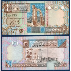 Libye Pick N°62, Billet de 1/4 dinar 2002