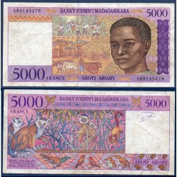 Madagascar Pick N°78b, TB Billet de banque de 5000 Francs : 1000 ariary 1994-1995