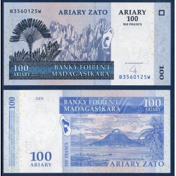 Madagascar Pick N°86b, Billet de banque de 100 Ariary : 500 Francs 2004