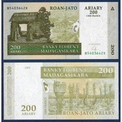 Madagascar Pick N°87b, Billet de banque de 200 Ariary : 1000 Francs 2004