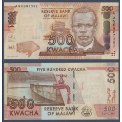 Malawi Pick N°61b, Billet de banque de 500 kwatcha 2013