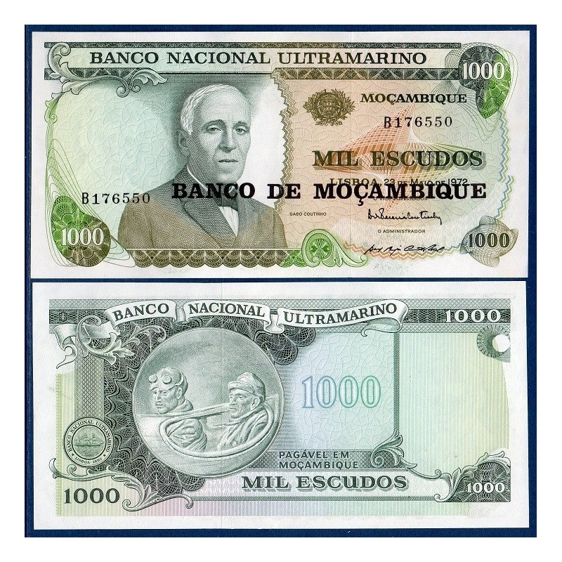 Mozambique Pick N°119, Billet de banque de 1000 Escudos 1976